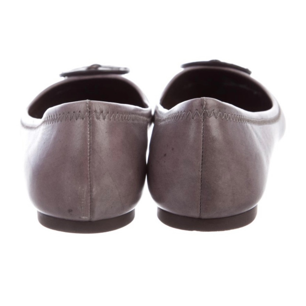 Tory Burch Ballet Flats Grey Leather - Picture 5 of 5